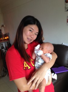 Auntie Clarice came to see me!